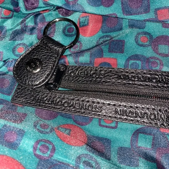 Stone Mountain Black Leather Shoulder Satchel Purse Bag - Picture 8 of 10